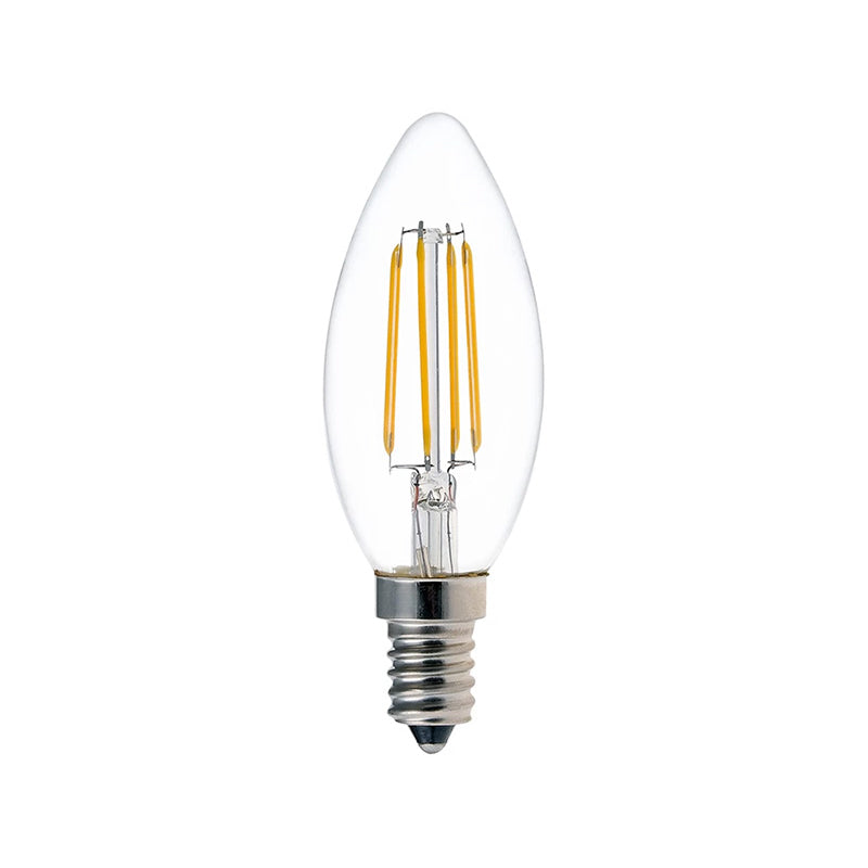 Λαμπτήρας LED C35 Bulb  4W 3000K E14 clear - Image 1