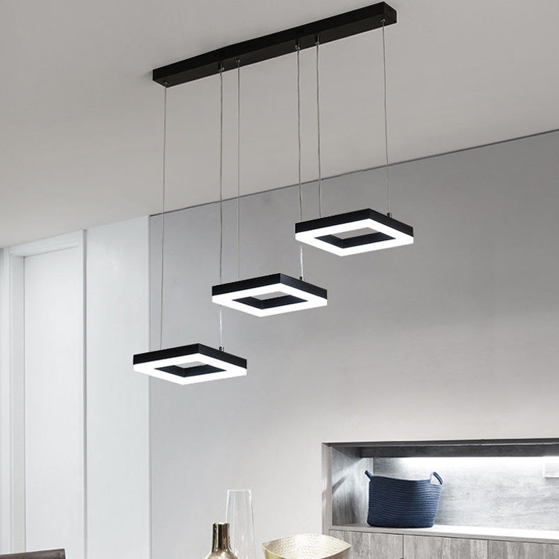 Φωτιστικό οροφής τρίφωτο Benor  led μέταλλο μαύρο 70x20x15εκ - Image 2