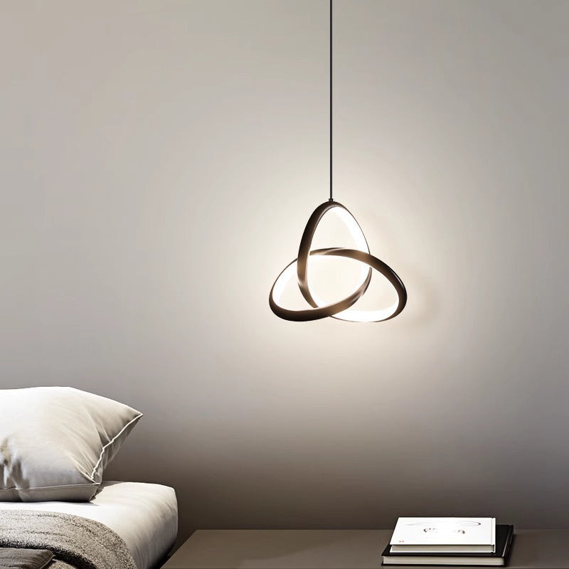 Φωτιστικό οροφής Trinity  led μέταλλο μαύρο Φ22x100εκ - Pakobazaar