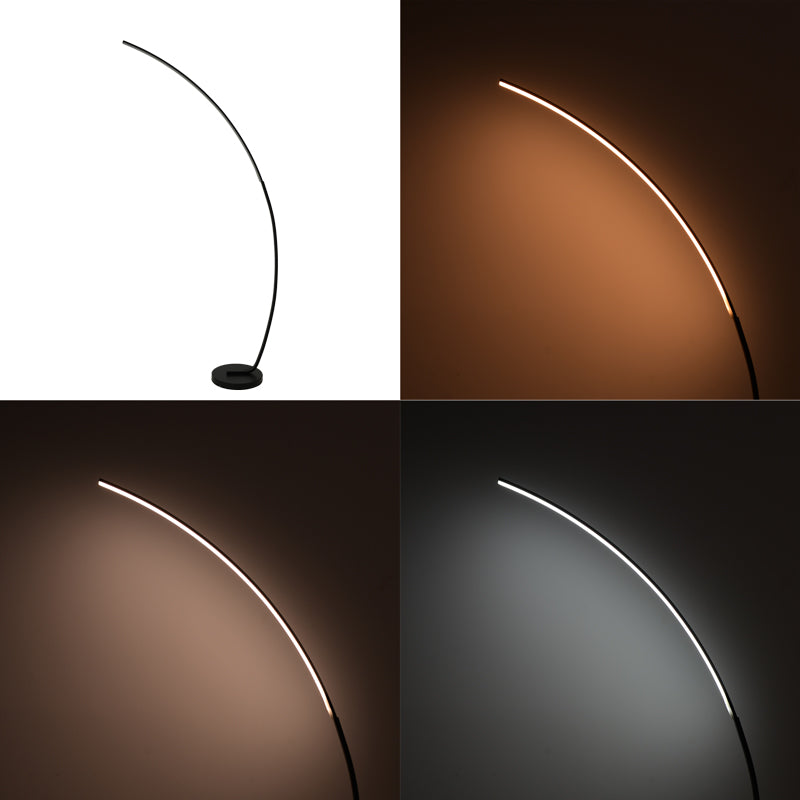 Φωτιστικό δαπέδου Archer  led μαύρο μεταλλικό 70x28x165εκ - Pakobazaar