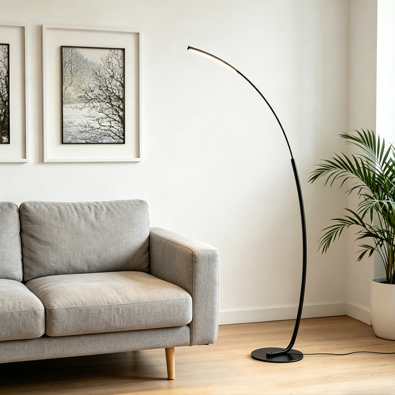 Φωτιστικό δαπέδου Archer  led μαύρο μεταλλικό 70x28x165εκ - Pakobazaar