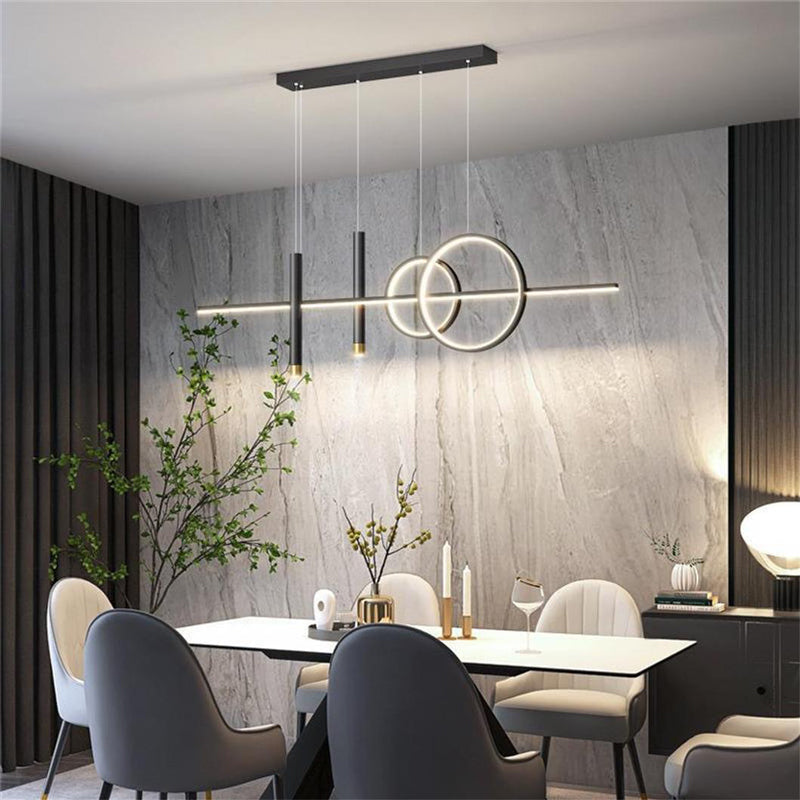 Φωτιστικό οροφής Neron  led μαύρο μεταλλικό 100x25x26εκ - Pakobazaar