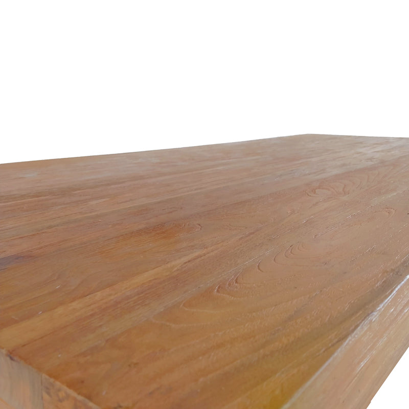 Τραπέζι Wooly  teak ξύλο σε φυσική απόχρωση 220x90x75εκ - Pakobazaar