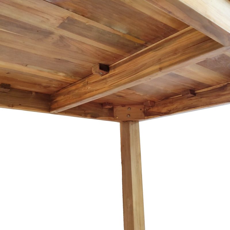 Τραπέζι Wooly  teak ξύλο σε φυσική απόχρωση 220x90x75εκ - Pakobazaar
