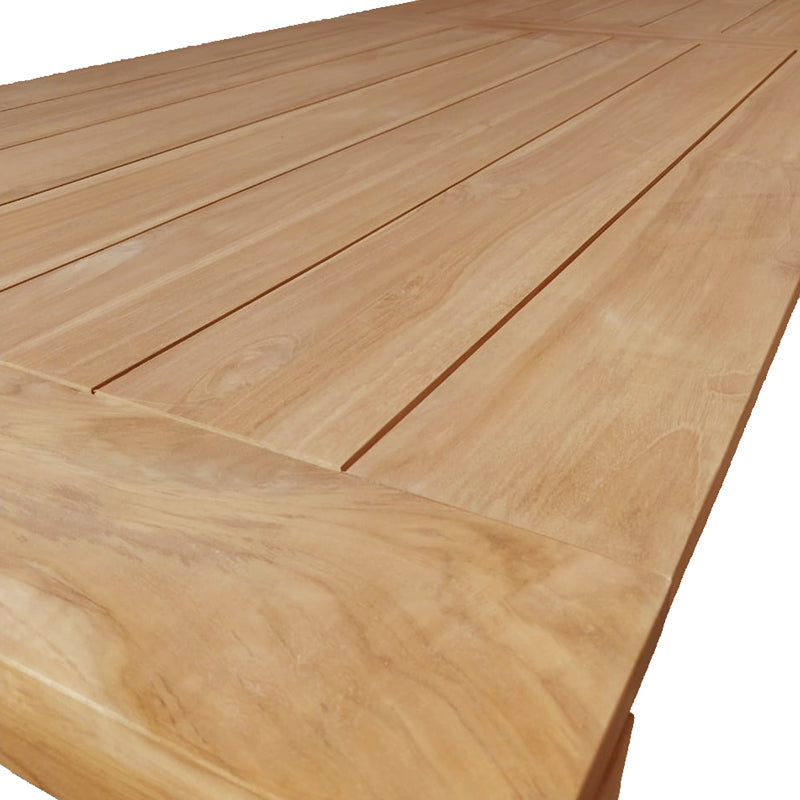 Τραπέζι Pablo  teak ξύλο σε φυσική απόχρωση 300x100x76εκ - Pakobazaar