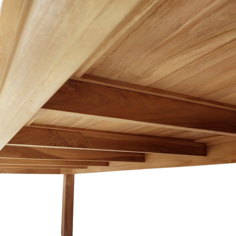 Τραπέζι Pablo  teak ξύλο σε φυσική απόχρωση 300x100x76εκ - Pakobazaar