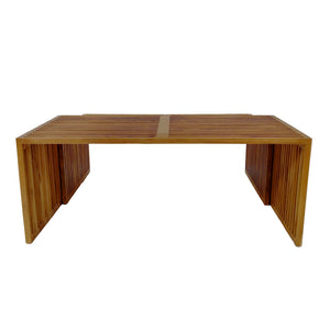 Τραπέζι Tinnie  σετ 2τεμ teak ξύλο σε φυσική απόχρωση - Pakobazaar