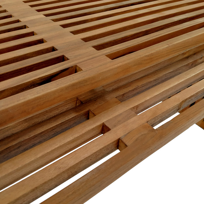 Τραπέζι Tinnie  σετ 2τεμ teak ξύλο σε φυσική απόχρωση - Pakobazaar