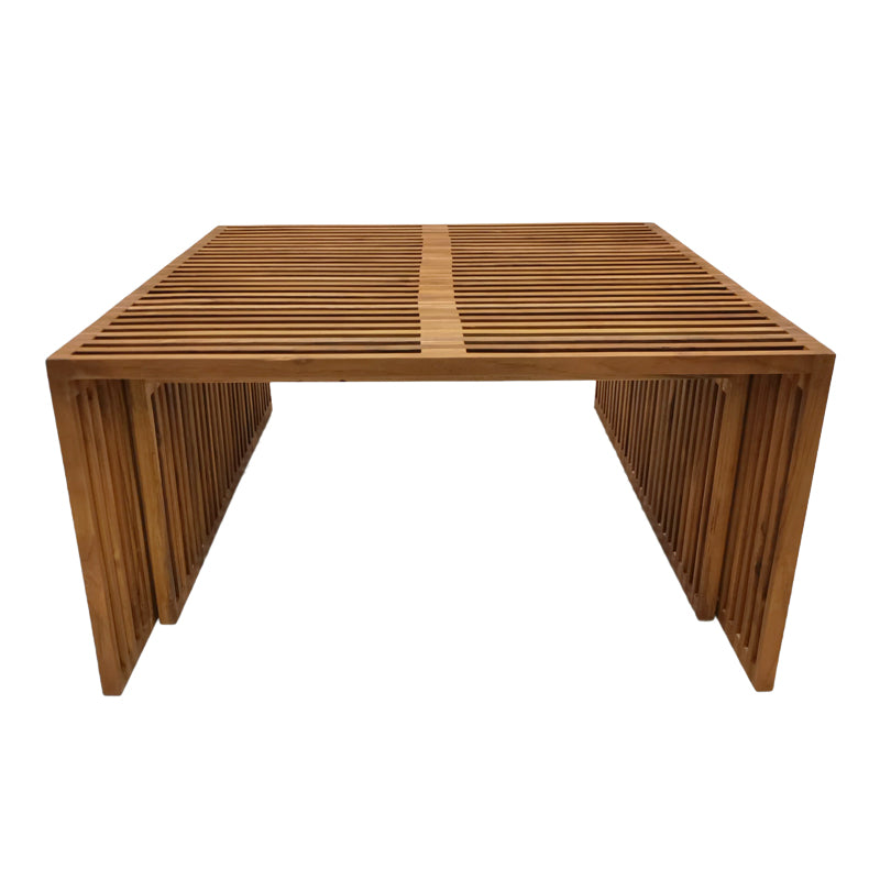 Τραπέζι Tinnie I  σετ 2τεμ teak ξύλο σε φυσική απόχρωση - Pakobazaar