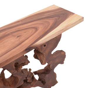 Κονσόλα Jako Inart teak ξύλο σε φυσική απόχρωση 120x40x80εκ - Pakobazaar