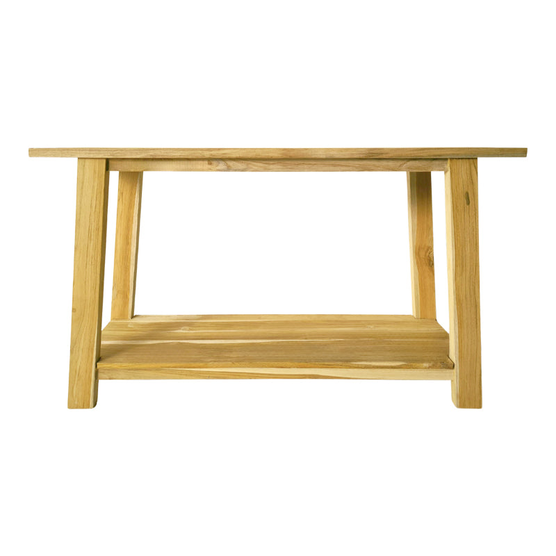Κονσόλα Decoza  teak ξύλο σε φυσική απόχρωση 140x40x80εκ - Pakobazaar