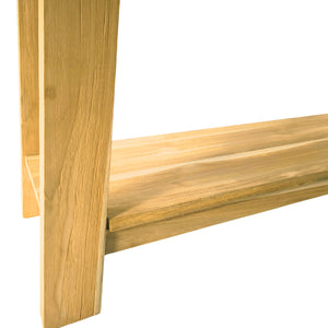 Κονσόλα Decoza  teak ξύλο σε φυσική απόχρωση 140x40x80εκ - Pakobazaar