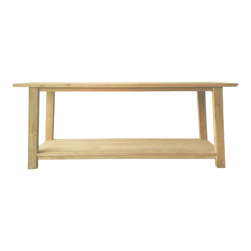 Κονσόλα Decoza  teak ξύλο σε φυσική απόχρωση 200x40x80εκ - Image 2