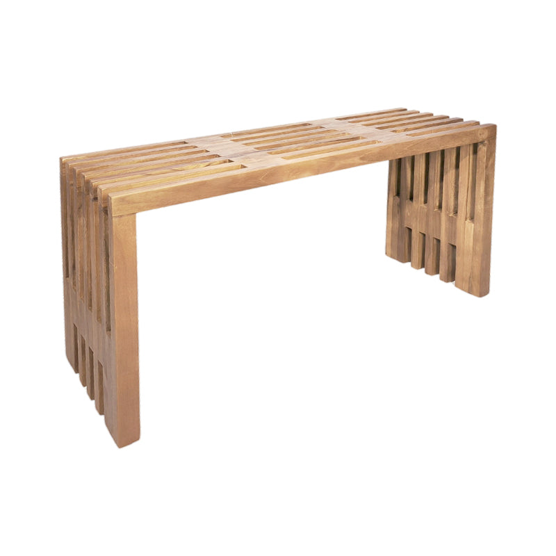 Παγκάκι Zen  teak ξύλο σε φυσική απόχρωση 90x30x48εκ - Pakobazaar