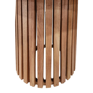 Τραπέζι Kenda I  mindi ξύλο σε φυσική απόχρωση Φ120x75εκ - Pakobazaar