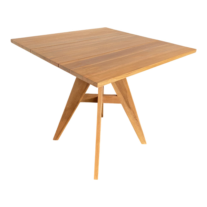 Τραπέζι Cadrada  teak ξύλο σε φυσική απόχρωση 80x80x76εκ