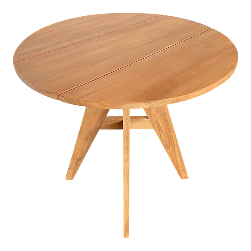 Τραπέζι Cadrada  teak ξύλο σε φυσική απόχρωση Φ80x76εκ - Pakobazaar