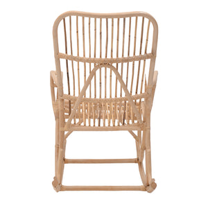Κουνιστή πολυθρόνα Cormeny  rattan σε φυσική απόχρωση 68x109x103εκ - Image 6