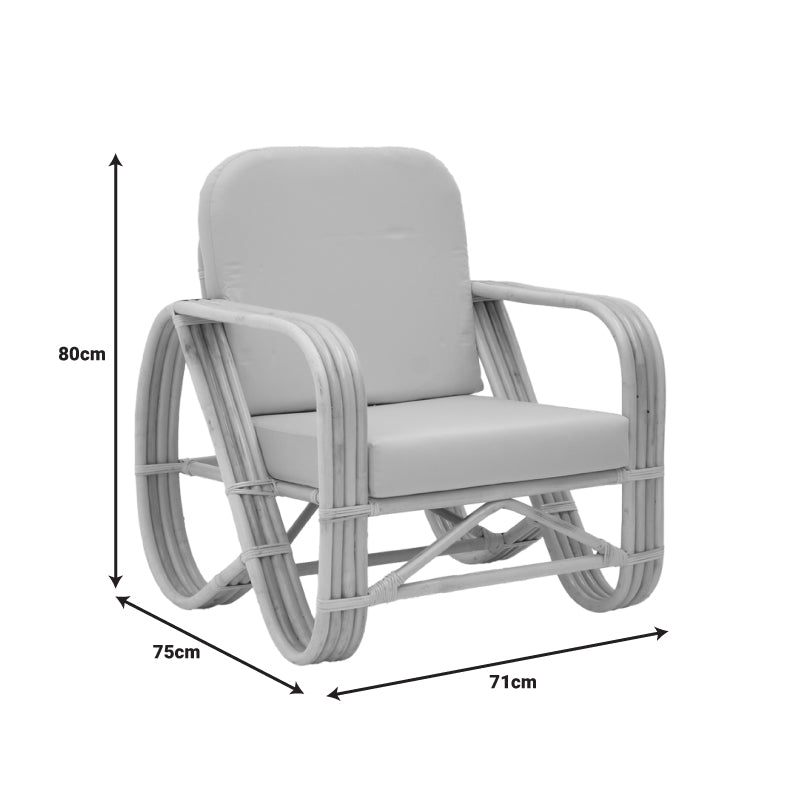 Σαλόνι Relmine-Siderty  σετ 3τεμ rattan σε φυσική απόχρωση - Image 8