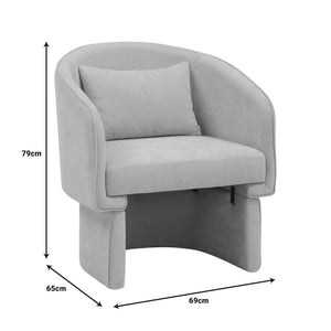 Πολυθρόνα Playmob  ύφασμα σε κεραμιδί απόχρωση 69x65x79εκ - Pakobazaar