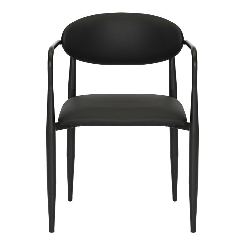 Πολυθρόνα Kalone  pu σε μαύρη απόχρωση 56x55x78εκ - Pakobazaar