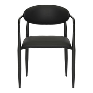 Πολυθρόνα Kalone  pu σε μαύρη απόχρωση 56x55x78εκ - Pakobazaar