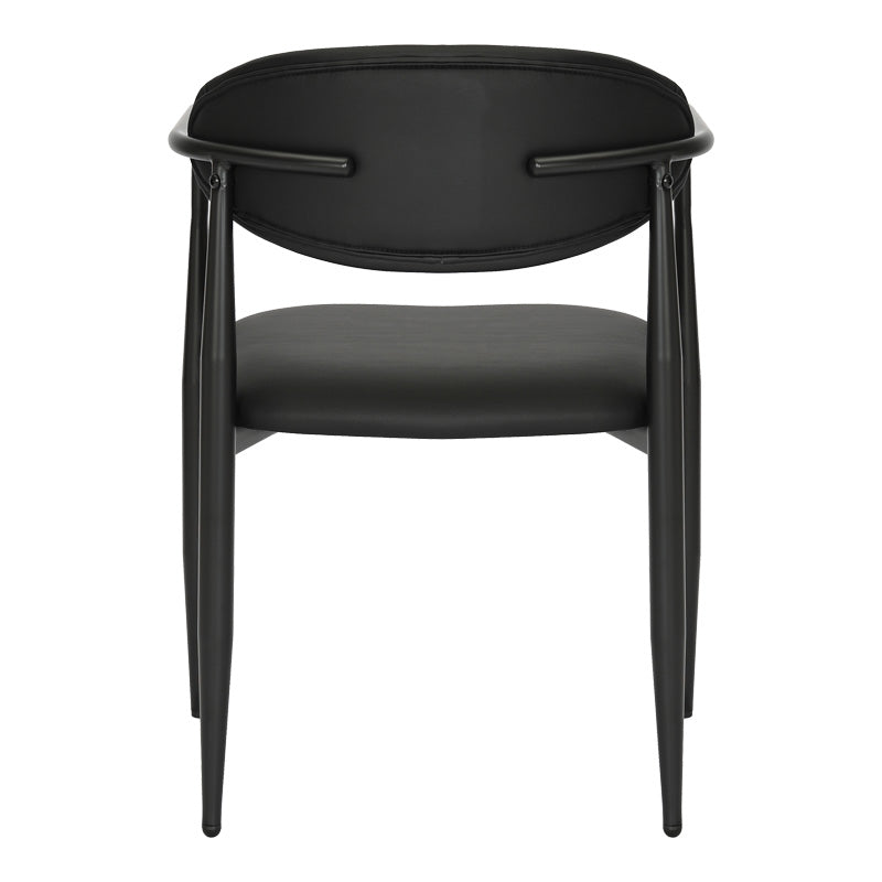 Πολυθρόνα Kalone  pu σε μαύρη απόχρωση 56x55x78εκ - Pakobazaar