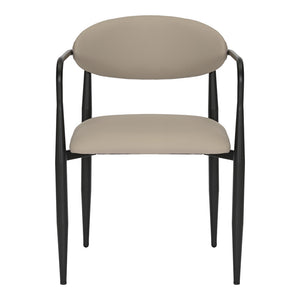 Πολυθρόνα Kalone  pu σε γκρι-μπεζ απόχρωση 56x55x78εκ - Pakobazaar