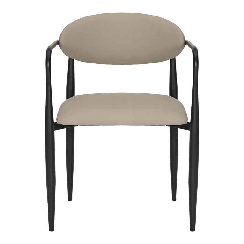 Πολυθρόνα Kalone  pu σε γκρι-μπεζ απόχρωση 56x55x78εκ - Pakobazaar