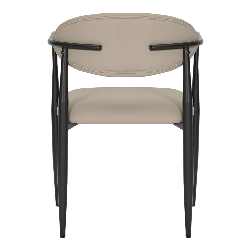 Πολυθρόνα Kalone  pu σε γκρι-μπεζ απόχρωση 56x55x78εκ - Pakobazaar