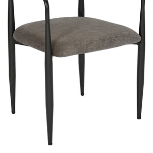 Πολυθρόνα Kalone  ύφασμα σε ανθρακί απόχρωση 56x55x78εκ - Pakobazaar