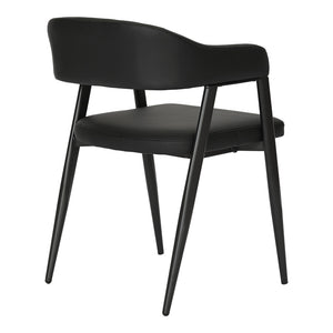 Πολυθρόνα Sezan  pu σε μαύρη απόχρωση 56x55x78εκ - Pakobazaar