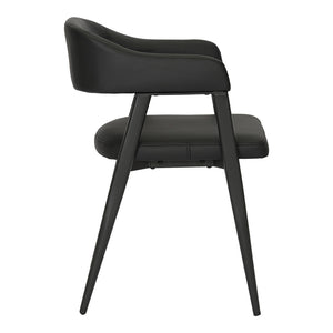 Πολυθρόνα Sezan  pu σε μαύρη απόχρωση 56x55x78εκ - Pakobazaar