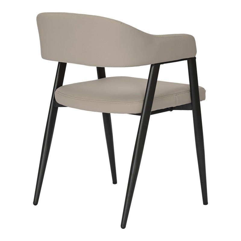 Πολυθρόνα Sezan  pu σε γκρι-μπεζ απόχρωση 56x55x78εκ - Image 3