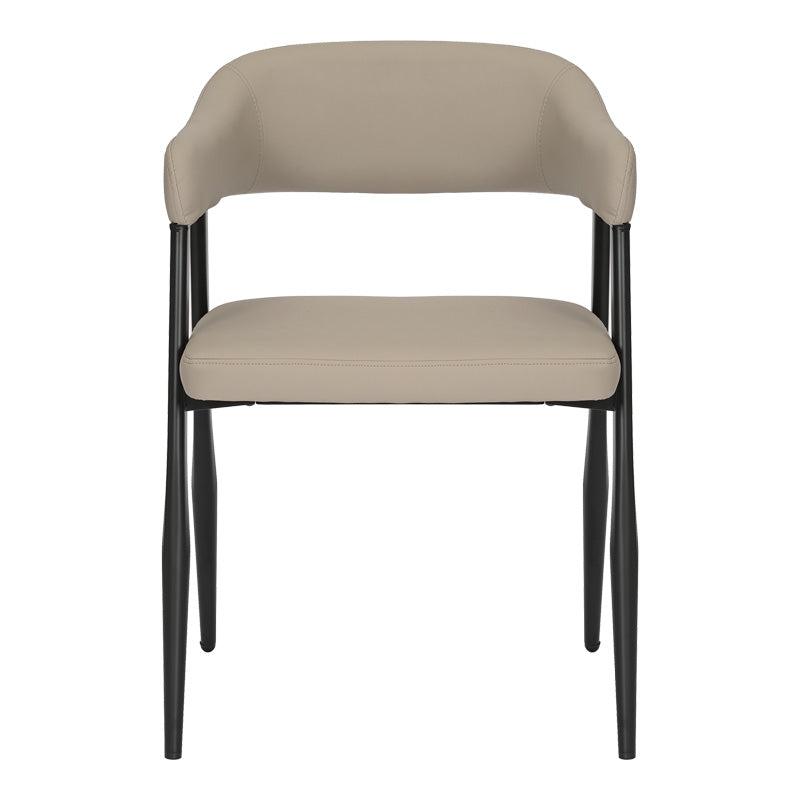 Πολυθρόνα Sezan  pu σε γκρι-μπεζ απόχρωση 56x55x78εκ - Image 5