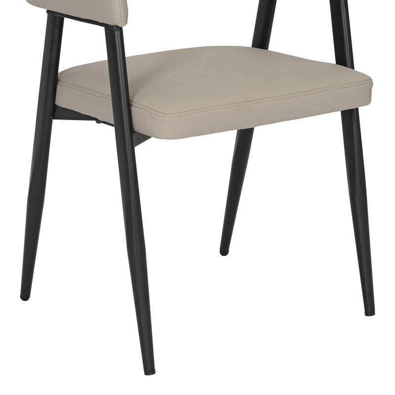 Πολυθρόνα Sezan  pu σε γκρι-μπεζ απόχρωση 56x55x78εκ - Image 8