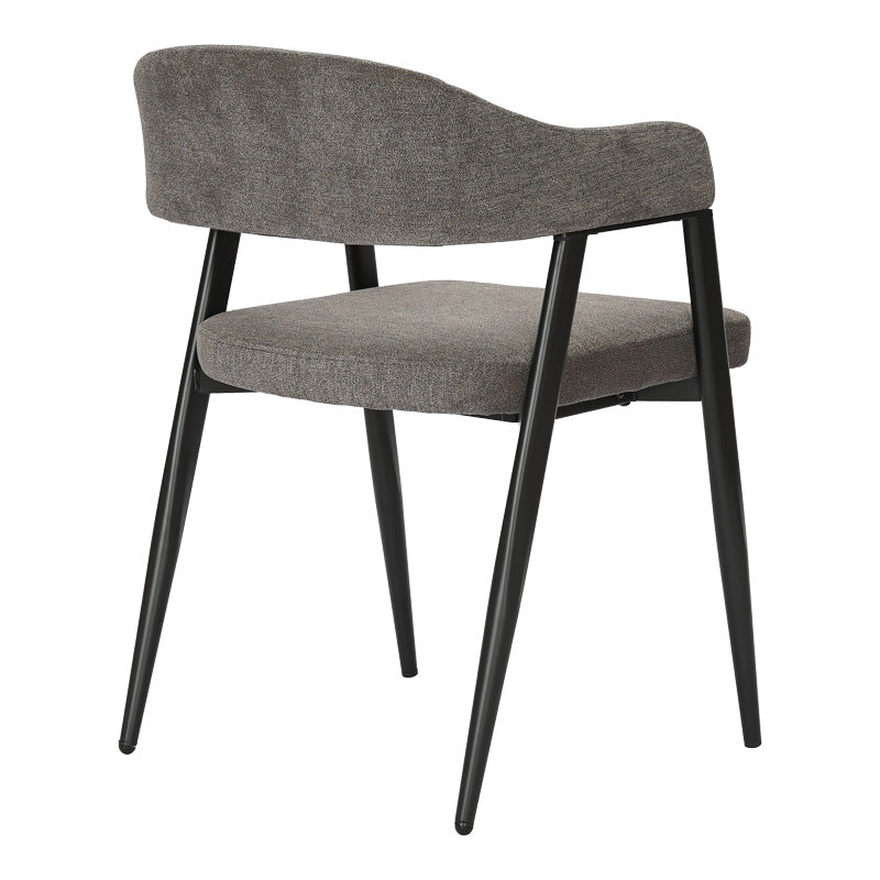 Πολυθρόνα Sezan  ύφασμα σε ανθρακί απόχρωση 56x55x78εκ - Pakobazaar