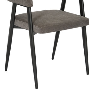 Πολυθρόνα Sezan  ύφασμα σε ανθρακί απόχρωση 56x55x78εκ - Pakobazaar