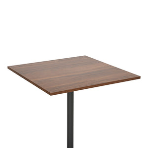 Τραπέζι Nerobian  mdf σε καρυδί απόχρωση 70x70x75εκ - Pakobazaar