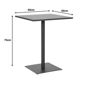 Τραπέζι Nerobian  mdf σε sonoma απόχρωση 60x60x75εκ - Pakobazaar