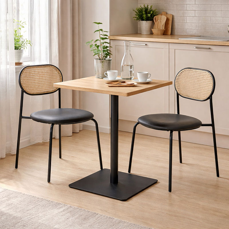 Τραπέζι Nerobian  mdf σε sonoma απόχρωση 60x60x75εκ - Pakobazaar