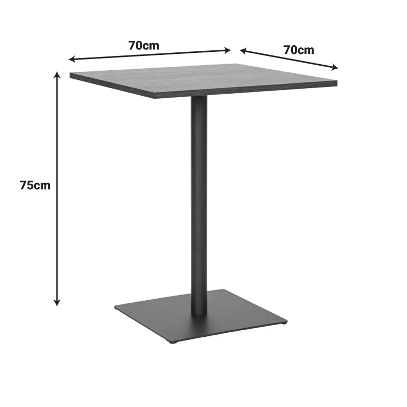 Τραπέζι Nerobian  mdf σε sonoma απόχρωση 70x70x75εκ - Pakobazaar