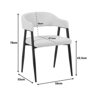 Πολυθρόνα Sezan  ύφασμα μπεζ 56x55x78εκ - Pakobazaar