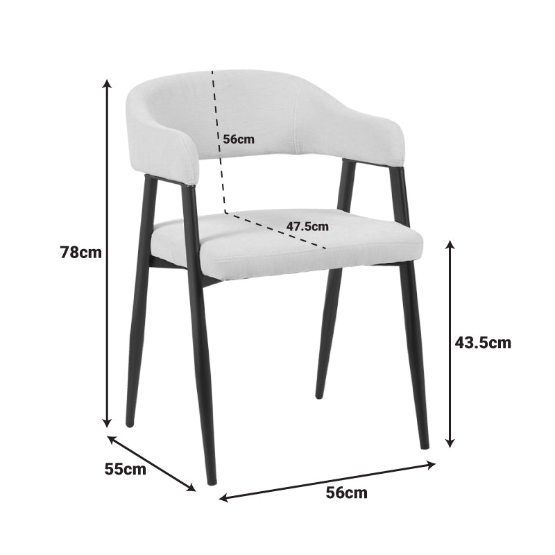 Πολυθρόνα Sezan  ύφασμα μπεζ 56x55x78εκ