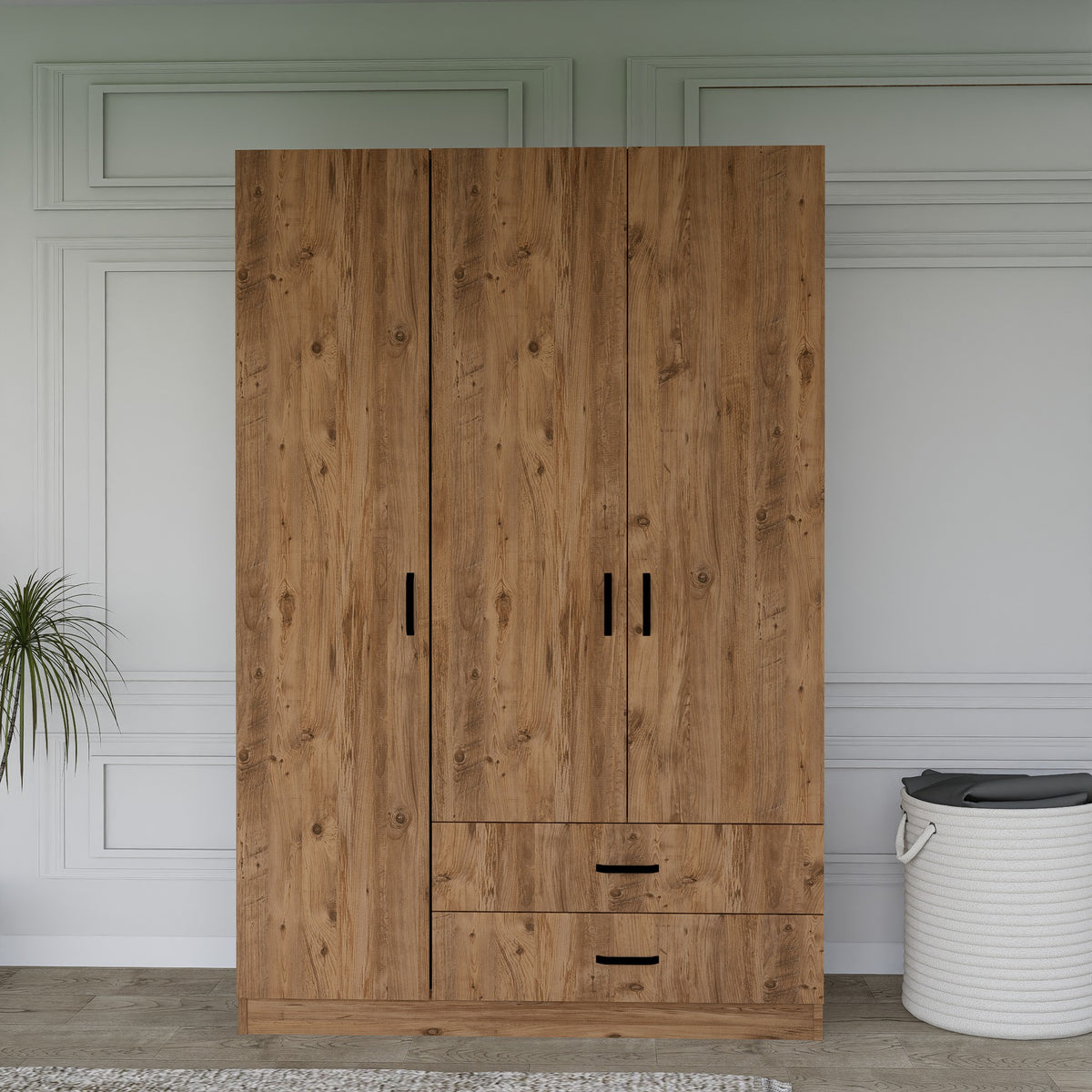 Ντουλάπα Agiofili Καρυδί 120x45x181 εκ. Μελαμίνης
