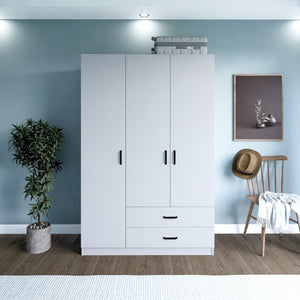 Ντουλάπα Agiofili Ματ Λευκό 120x45x181 εκ. Μελαμίνης