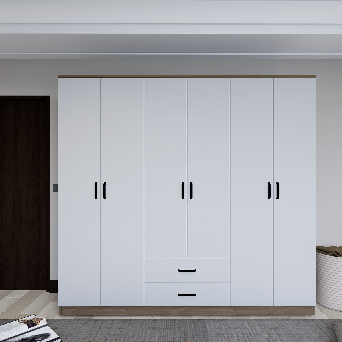 Ντουλάπα Agiofili Ανοιχτό Καρυδί 180x45x190 εκ. Μελαμίνης Κωδ. 64