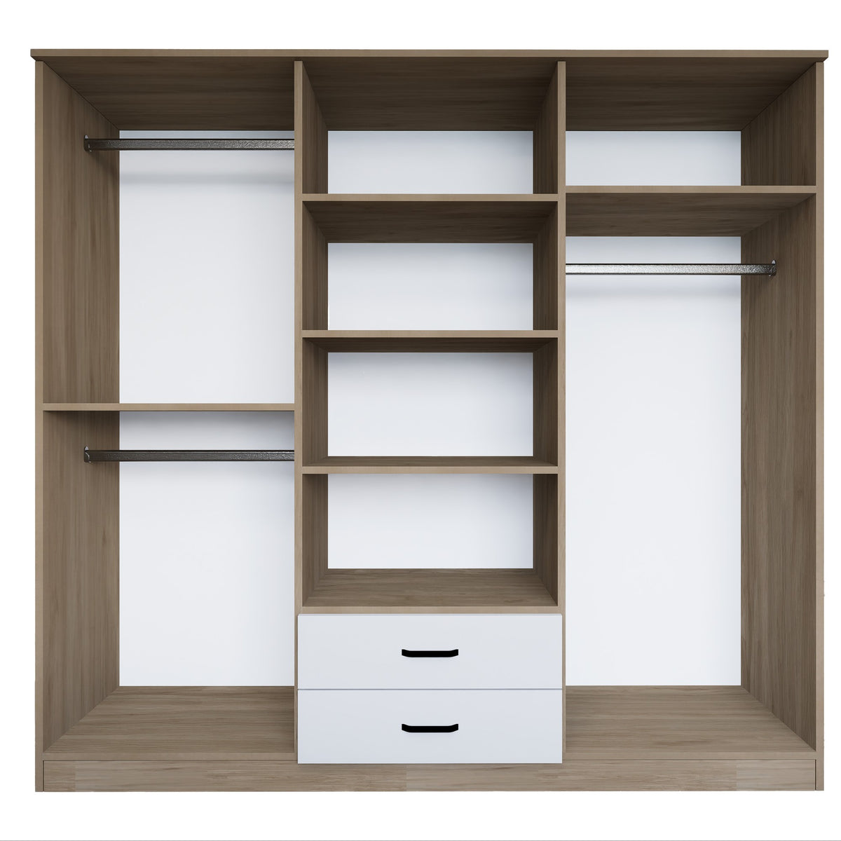 Ντουλάπα Agiofili Ανοιχτό Καρυδί 180x45x190 εκ. Μελαμίνης Κωδ. 64
