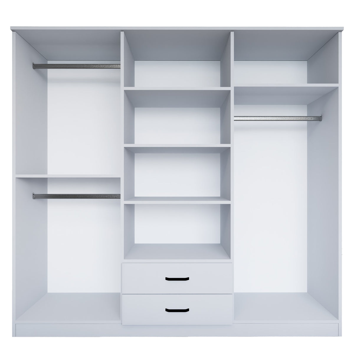 Ντουλάπα Agiofili Ματ Λευκό 180x45x190 εκ. Μελαμίνης