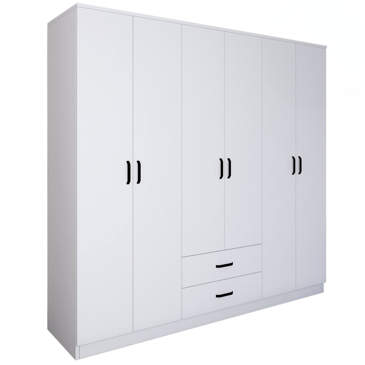 Ντουλάπα Agiofili Ματ Λευκό 180x45x190 εκ. Μελαμίνης